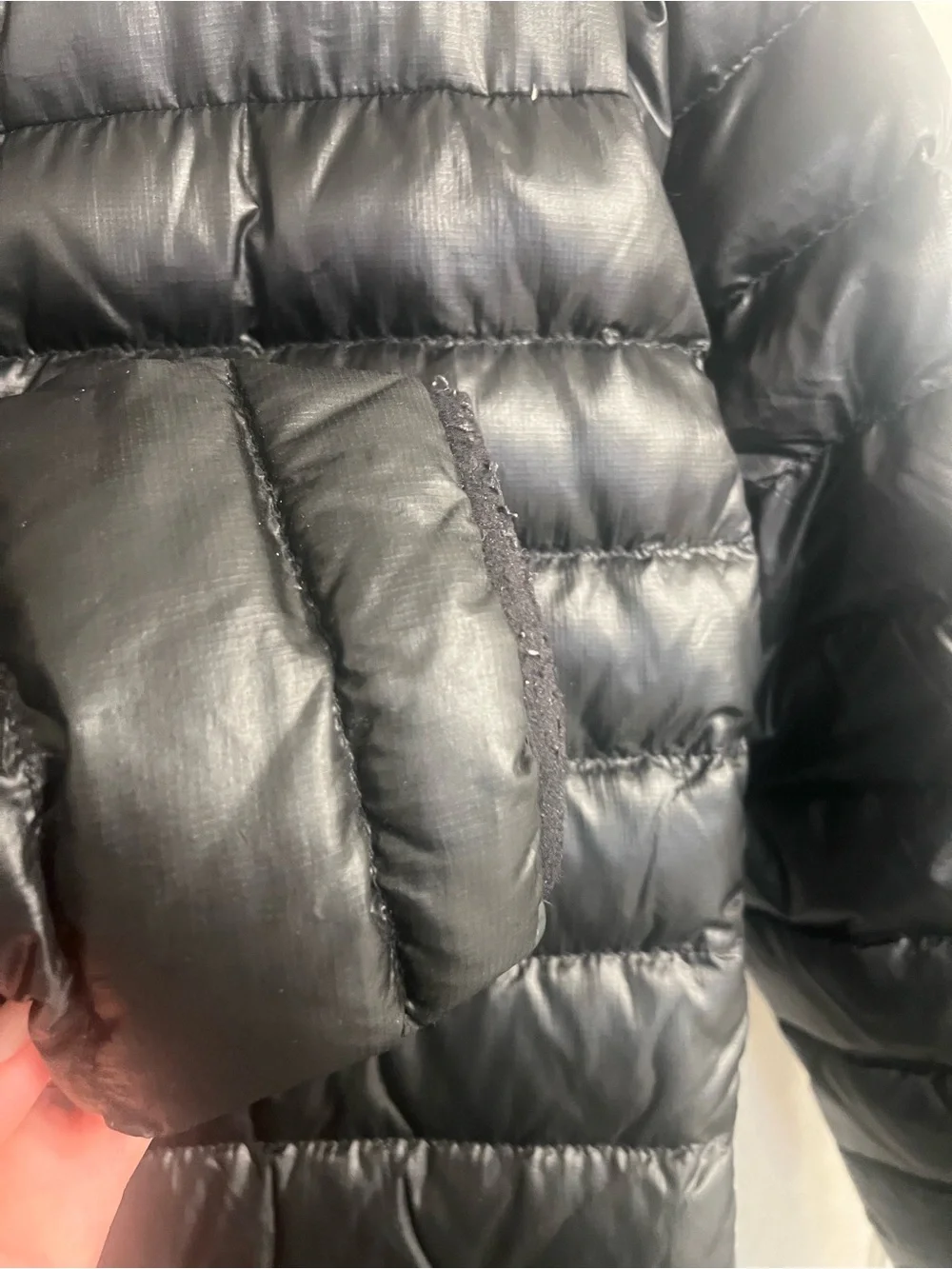 The North Face 550 men’s large Black Puffy Packable Down Jacket